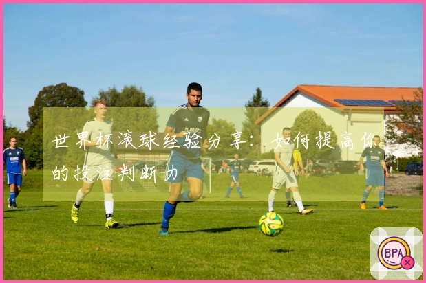 世界杯滚球经验分享：如何提高你的投注判断力